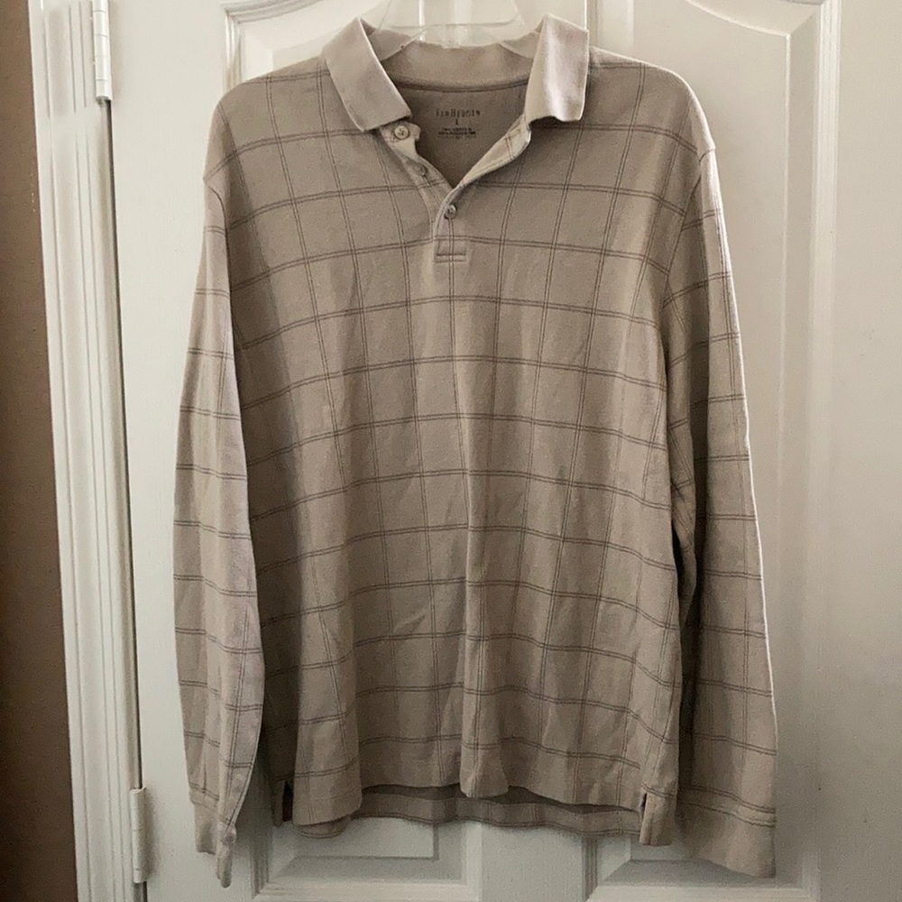 FINAL MARKDOWN Van Heusen long sleeved polo shirt large